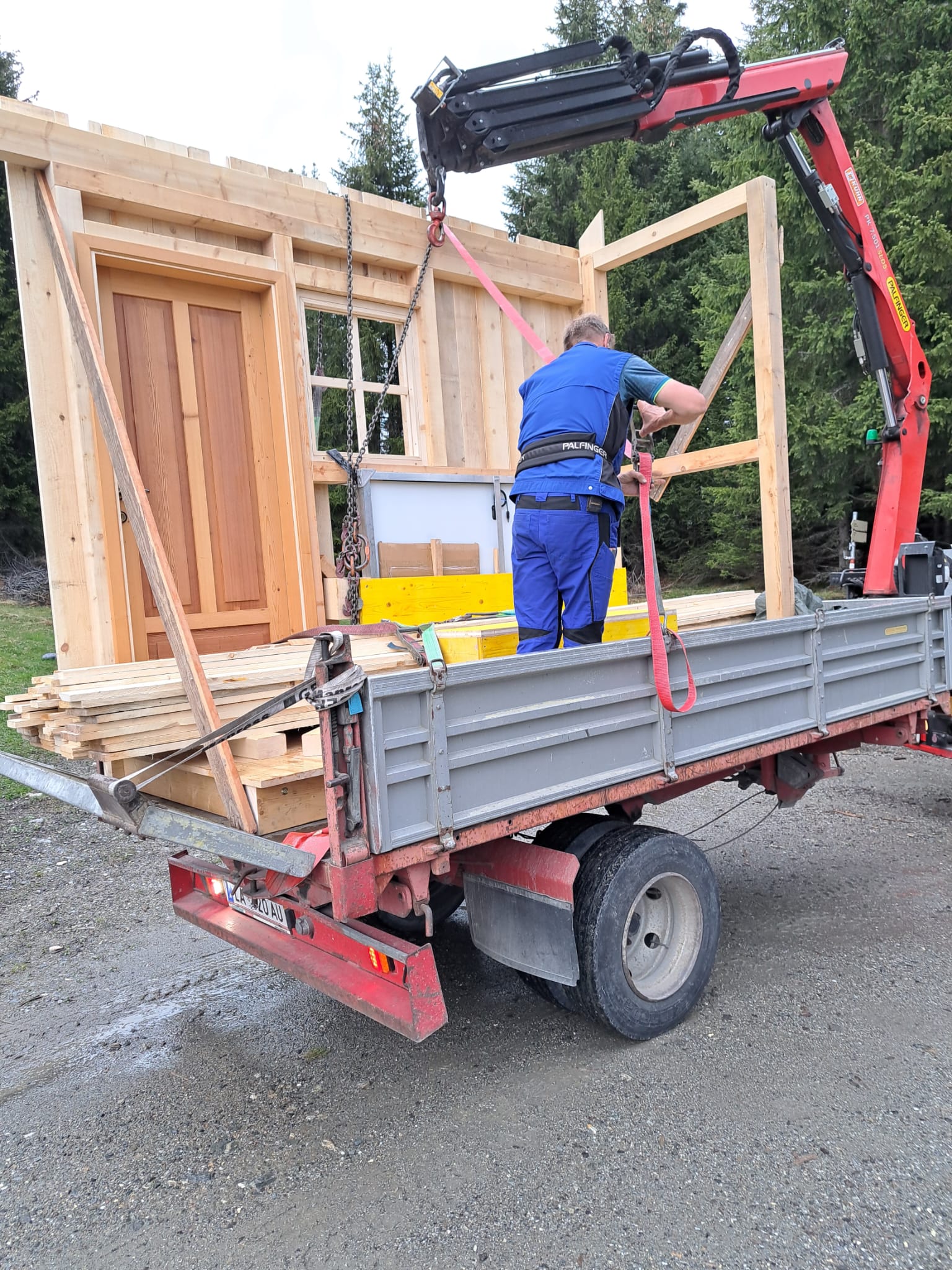 1 verladen der vorgefertigten bauteile