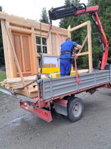 1 verladen der vorgefertigten bauteile