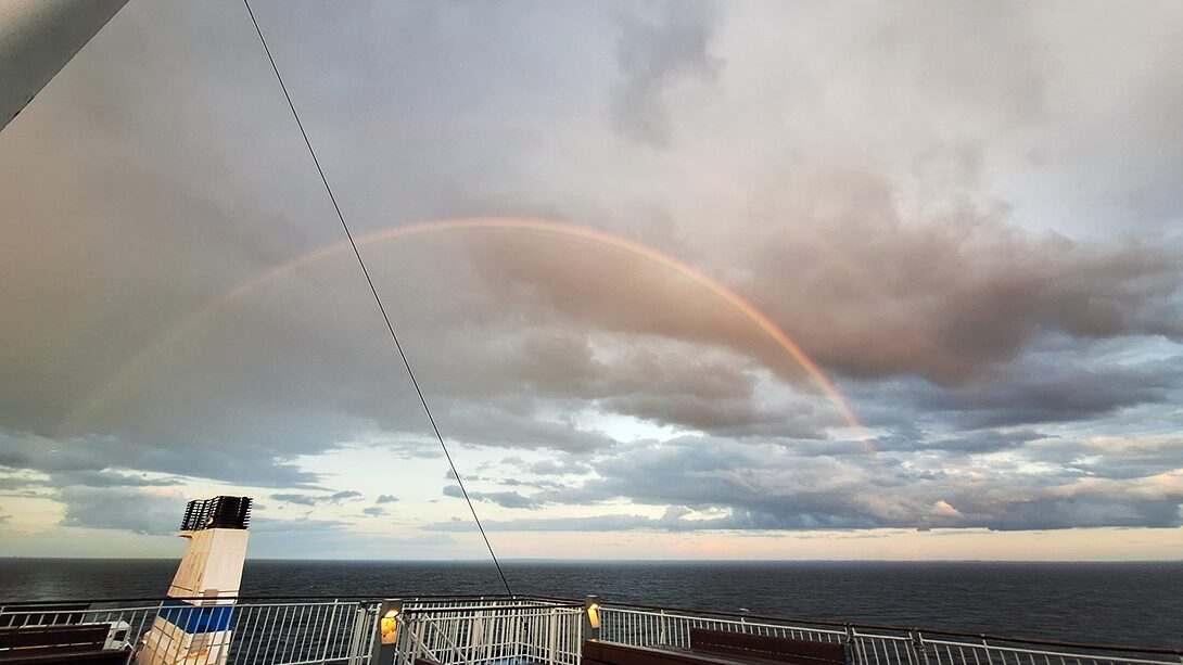 8. zum abschluss der reise gab es einen regenbogen ich komme wieder 